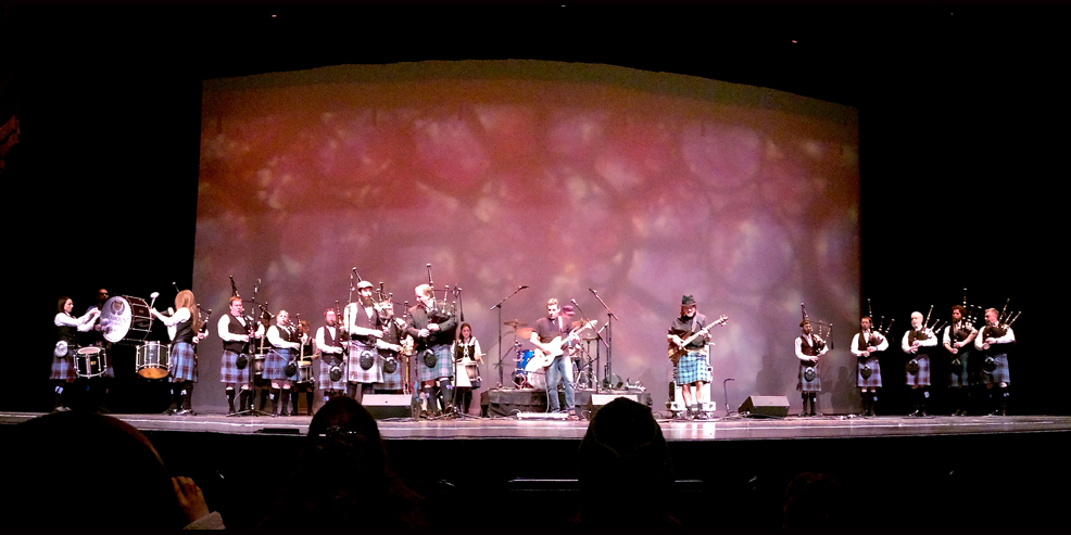 Prydein: Flynn Center with Catamount Pipe Band